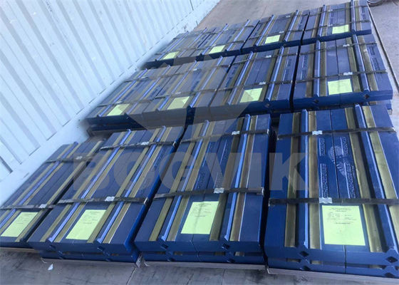 Μαρτενσιτικό χάλυβα με κεραμικό ένθετο και υψηλό χρωμικό χάλυβα με κεραμικό ένθετο για θρυμματισμό με πρόσκρουση