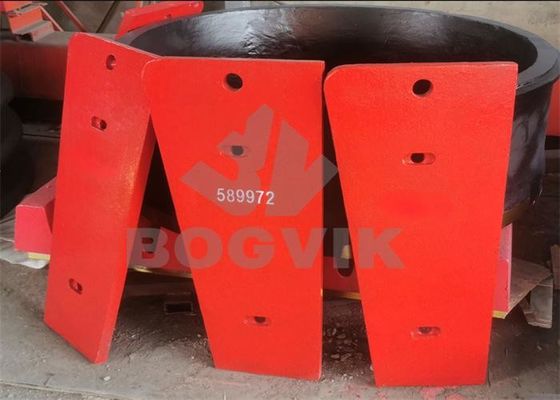 Mn14Cr2 C116 Πλάκα άνω μάγουλου 589972 για συντρίμμια σαγόνων στα ορυχεία